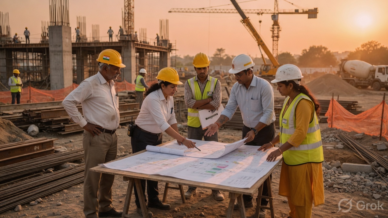Engineers on site